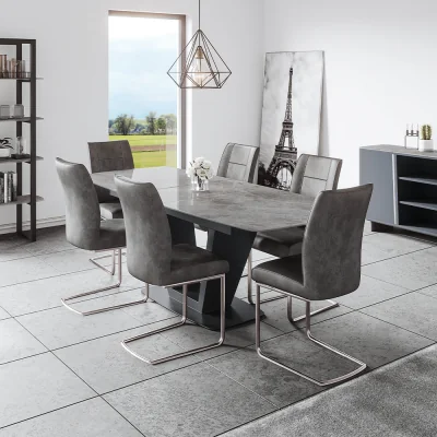 Arighi Bianchi Cordova 180-220cm Extending Dining Table, Grey