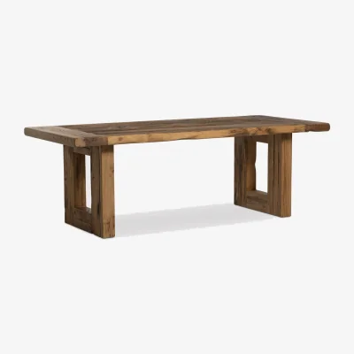Barker and Stonehouse Algonquin Dining Table 200x98x75cm, Brown Oak | Barker & Stonehouse