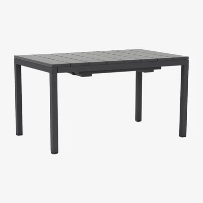 Barker and Stonehouse Varuna Extending Garden Dining Table, Black | Barker & Stonehouse