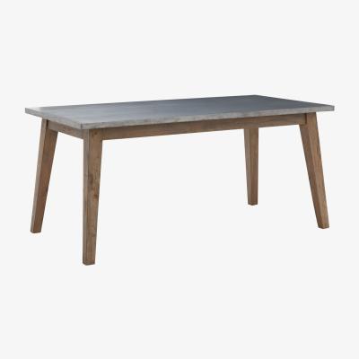 Barker and Stonehouse Hancock Zinc Dining Table, Grey Mango Wood | Barker & Stonehouse