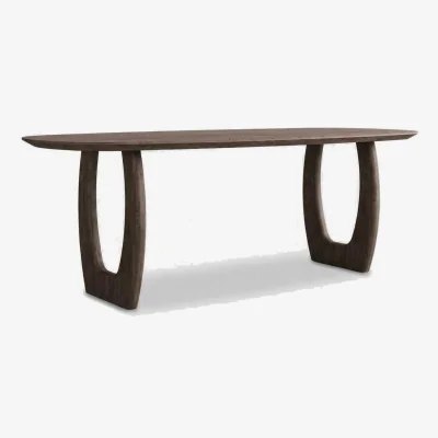 Barker and Stonehouse Pure Furniture Slim Luna Danish Oval Dining Table 240X100Cm, Brown Oak | Barker & Stonehouse