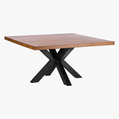 Barker and Stonehouse Navarro 150cm Star Dining Table, Dark Oak