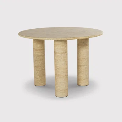 Barker and Stonehouse Sierra Round Dining Table 110cm X 110cm X 75cm, Round, Neutral | Barker & Stonehouse