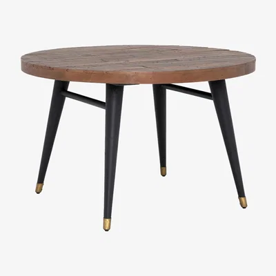 Barker and Stonehouse Modi Reclaimed Wood Round Dining Table