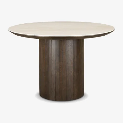 Barker and Stonehouse Kita Round Dining table, Round, Wood | Barker & Stonehouse