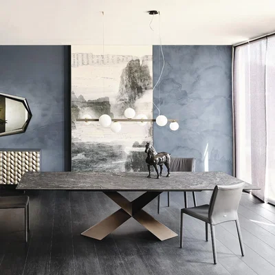 Barker and Stonehouse Cattelan Italia Tyron Keramik Drive Dining Table, Grey Ceramic | W200-294cm | Cattelan Italia