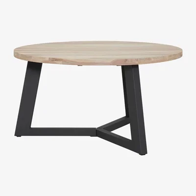 Barker and Stonehouse Fira Round Dining Table 140cm, Grey | Barker & Stonehouse