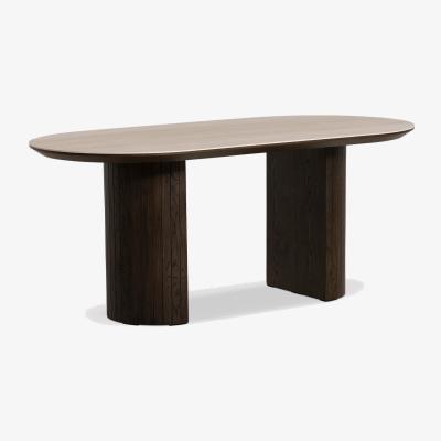 Barker and Stonehouse Kita Fixed dining table 180x95x75, Round, Wood | Barker & Stonehouse