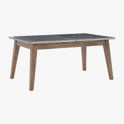 Barker and Stonehouse Hancock Extending Zinc Dining Table, Grey Metal | Barker & Stonehouse