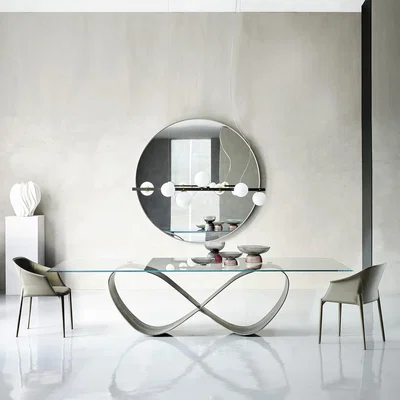 Barker and Stonehouse Cattelan Italia Butterfly Table 240 x 100 x H75cm, Grey | Barker & Stonehouse