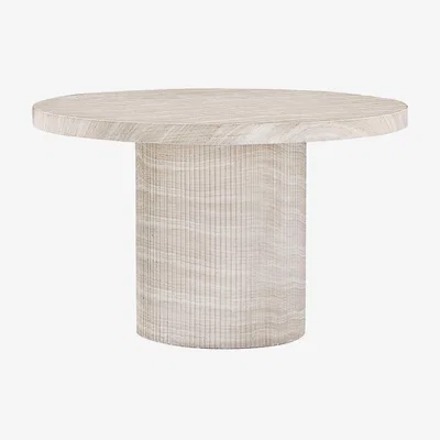 Barker and Stonehouse Zira Round Dining Table 122cm, Round, Neutral Concrete | Barker & Stonehouse