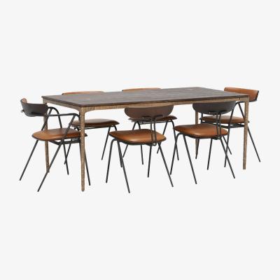 Barker and Stonehouse Kubris 180cm Dining Table + 6 Kobe Chairs | Barker & Stonehouse