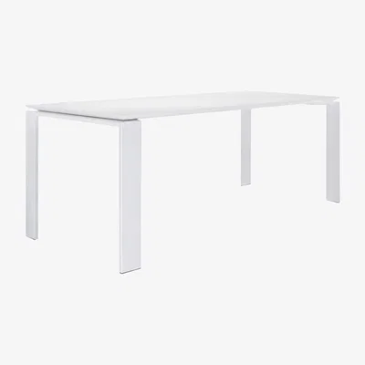 Barker and Stonehouse Kartell Four Dining Table, White on White