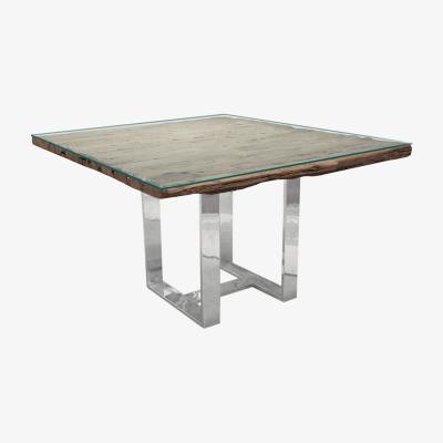 Barker and Stonehouse Caspian Atlantic Square Dining Table Glass | Barker & Stonehouse
