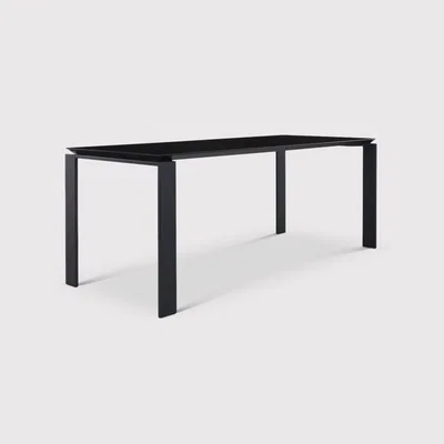 Barker and Stonehouse Kartell Four Dining Table 190X79, Black | Barker & Stonehouse