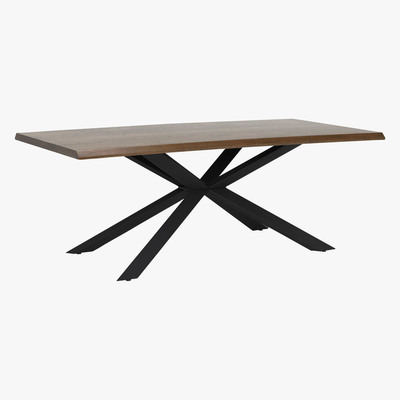 Barker and Stonehouse Otway Dining Table, Smoked Wild Oak