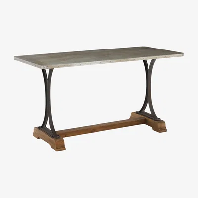 Barker and Stonehouse Keeler Dining Table, Grey Metal | Barker & Stonehouse