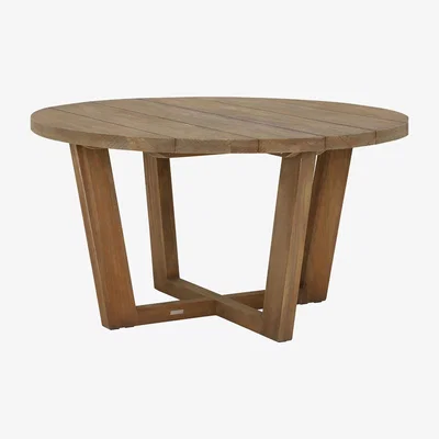 Barker and Stonehouse Rhodes Round Garden Dining Table, Neutral | Barker & Stonehouse