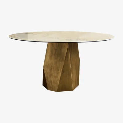 Barker and Stonehouse Sovet Italia Deod Dining Table, Neutral Ceramic | Barker & Stonehouse