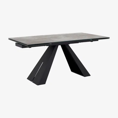 Barker and Stonehouse Penton Extending Dining Table, Grey Ceramic | Barker & Stonehouse