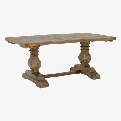 Barker and Stonehouse Woolton 220cm Extending Dining Table, Mid Burnt Oak