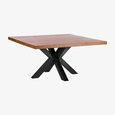 Barker and Stonehouse Navarro 150cm Star Dining Table, Dark Oak