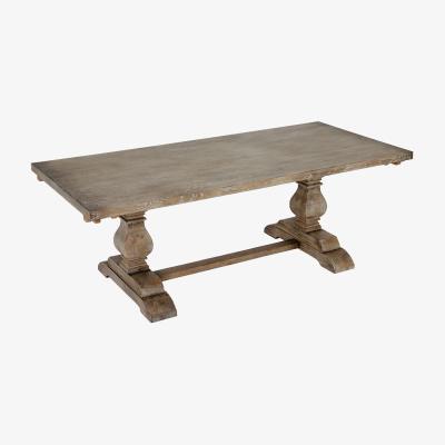 Barker and Stonehouse Natural Oak Extending Dining Table - Grey - W220/306 x D100 x H78cm - Barker &amp; Stonehouse