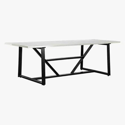 Barker and Stonehouse Timothy Oulton Iceberg Glass Dining Table