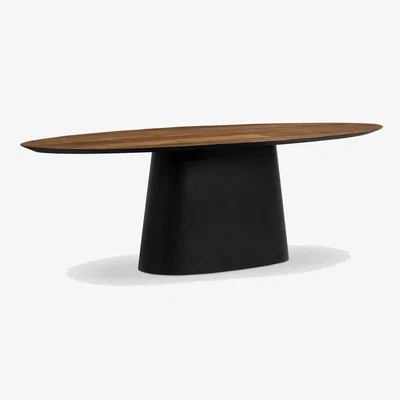 Barker and Stonehouse Syracuse Oval Dining Table, Round, Brown Wood | Barker & Stonehouse