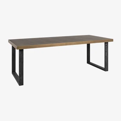 Barker and Stonehouse Nerina 200cm Dining Table, Black Oak | Barker & Stonehouse