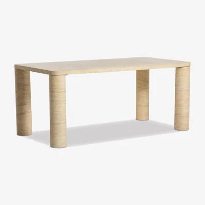 Barker and Stonehouse Piedra Dining Table 200cm x 100cm x 76cm, Neutral Stone effect | Barker & Stonehouse
