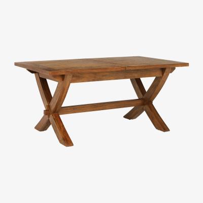 Barker and Stonehouse New Frontier Mango Wood X Leg Extending Dining Table, Brown | Barker & Stonehouse
