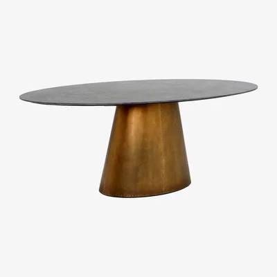 Barker and Stonehouse Janco Oval Dining Table, Grey Stone | Barker & Stonehouse
