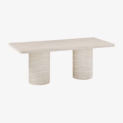 Barker and Stonehouse Zira Rectangular Dining Table 200cm, Neutral Concrete | Barker & Stonehouse