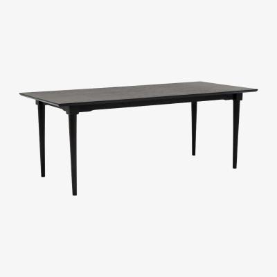 Barker and Stonehouse Hague Dining Table 200cm, Black | Barker & Stonehouse
