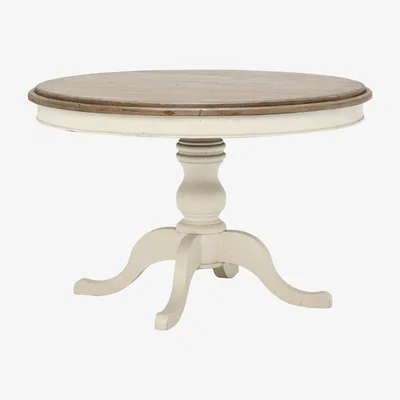 Barker and Stonehouse Carisbrooke Round Dining Table, Neutral Pine Wood | Barker & Stonehouse