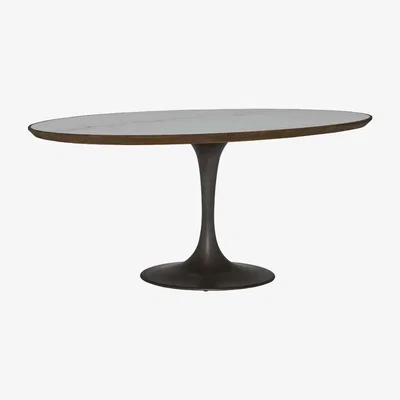 Barker and Stonehouse Talula Dining Table, White Marble