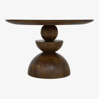 Barker and Stonehouse Gabo Round Dining Table W120x120x76, Round, Wood | Barker & Stonehouse