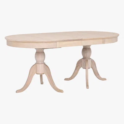Barker and Stonehouse Charente Extending Dining Table, Chalk Oak