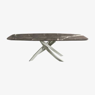 Barker and Stonehouse Bontempi Artistico Dining Table, Light Grey Marble | Barker & Stonehouse