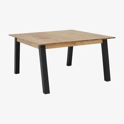 Barker and Stonehouse Rockingham Extending Dining Table, Neutral Ash Wood | Barker & Stonehouse
