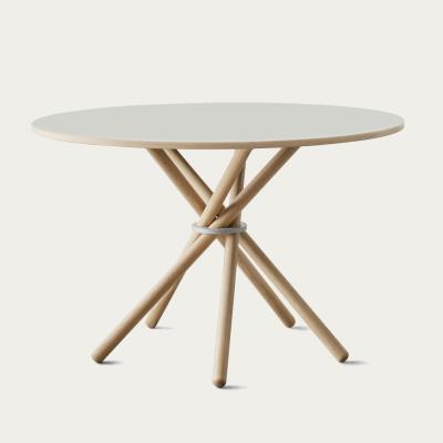 Bombinate.com Powder Linoleum/Light Oak Hector 120 Dining Table