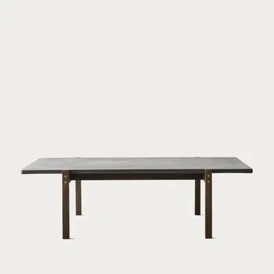 Bombinate.com Dark Concrete/Dark Oak Eugene Coffee Table