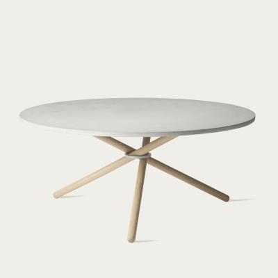 Bombinate.com Light Concrete/Light Oak Edda Coffee Table