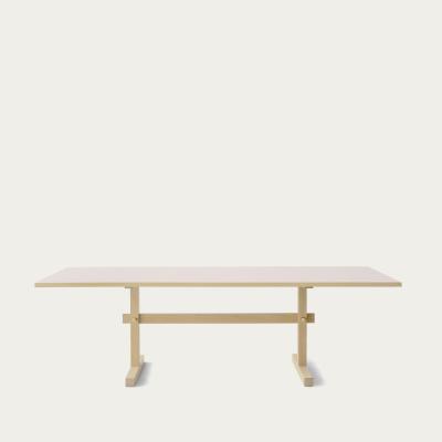 Bombinate.com Powder Linoleum/Light Oak Gaspard 240 Dining Table