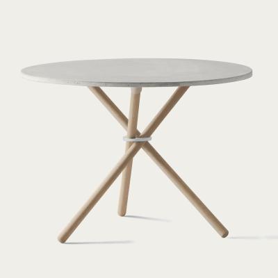 Bombinate.com Light Concrete/Light Oak Daphne Coffee Table