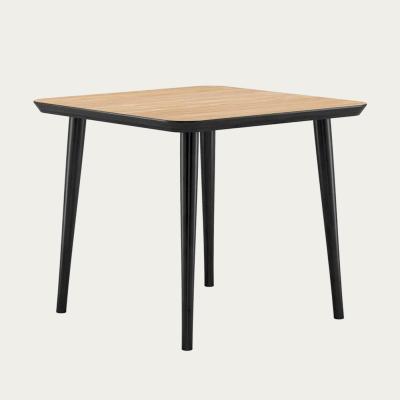 Bombinate.com Oak & Black WW Dining Square Table