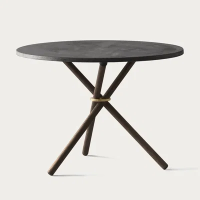 Bombinate.com Dark Concrete/Dark Oak Daphne Coffee Table