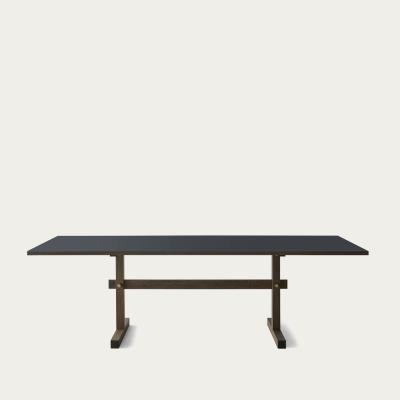 Bombinate.com Nero Linoleum/Dark Oak Gaspard 240 Dining Table