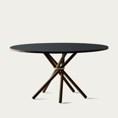 Bombinate.com Nero Linoleum/Dark Oak Hector 140 Dining Table